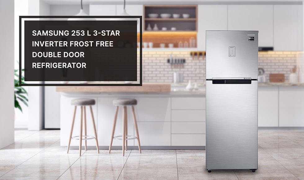 Samsung 253 L 3-Star Inverter Frost Free Double Door Refrigerator