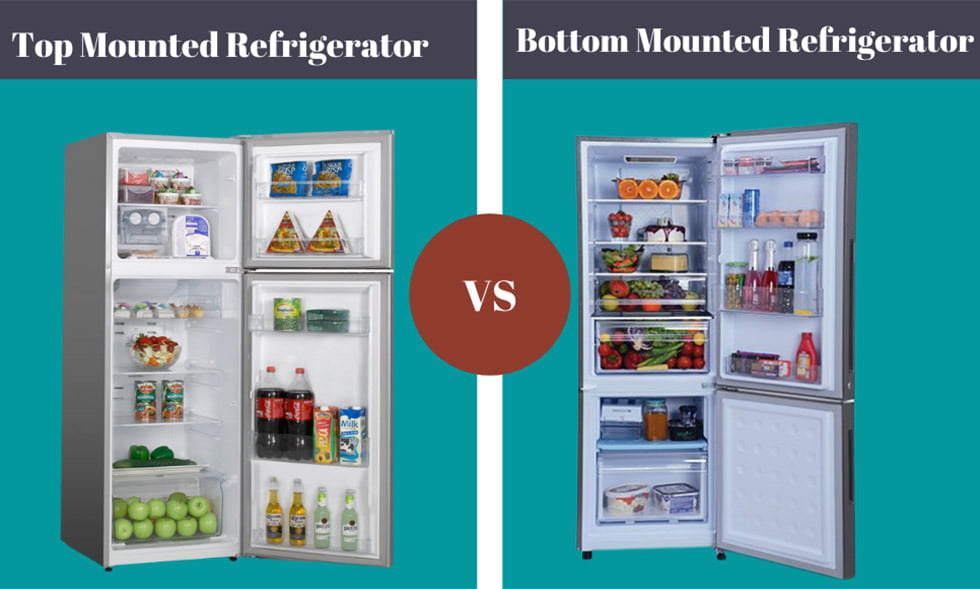 Top mount vs Bottom mount refrigerator