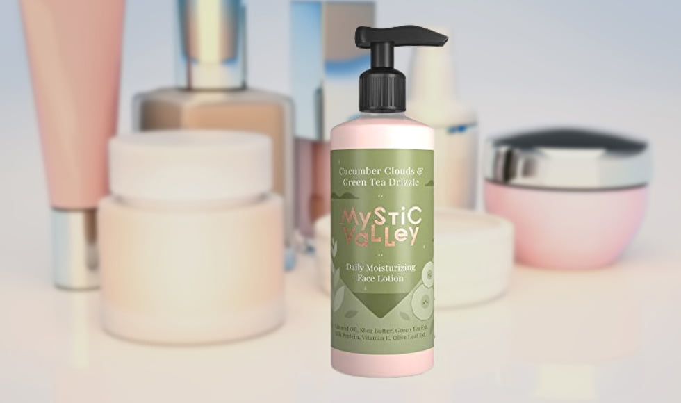 Mystic Valley Cucumber & Green Tea Body Lotion Enriched With Natural Shea Butter, Almond Oil & Vitamin E