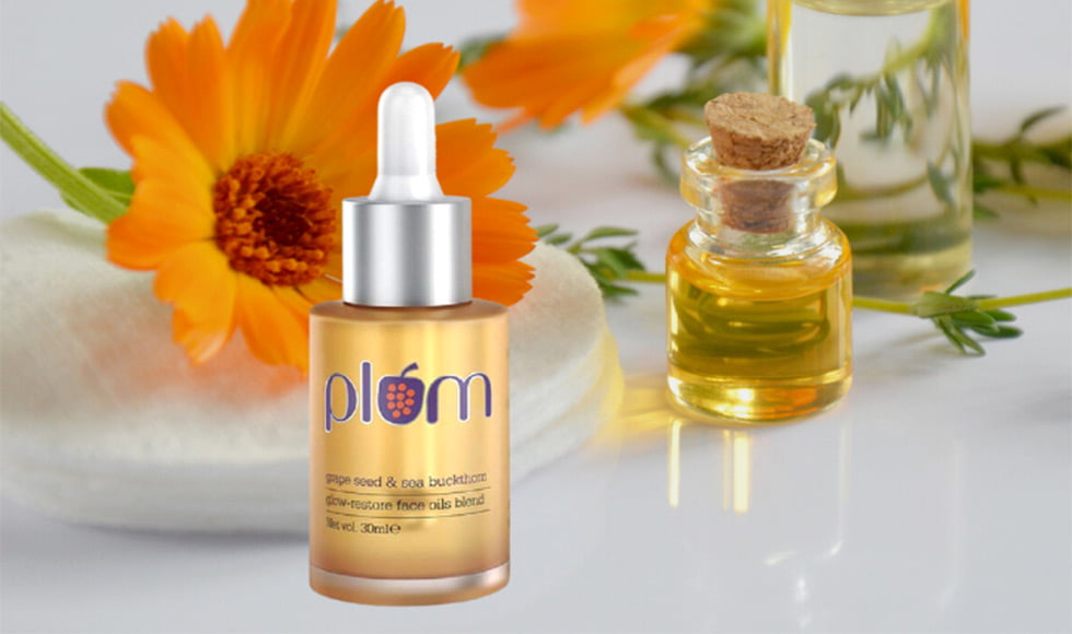 Plum Grape Seed & Sea Buckthorn Glow-Restore Face Oils Blend | Best Face Oil for Glowing Skin | Blend of 10 Natural Oils
