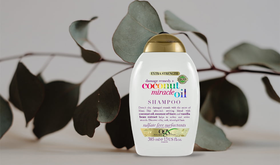 OGX Extra Strength Damage Remedy + Coconut Miracle Oil Shampoo for Dry, Frizzy or Coarse Hair