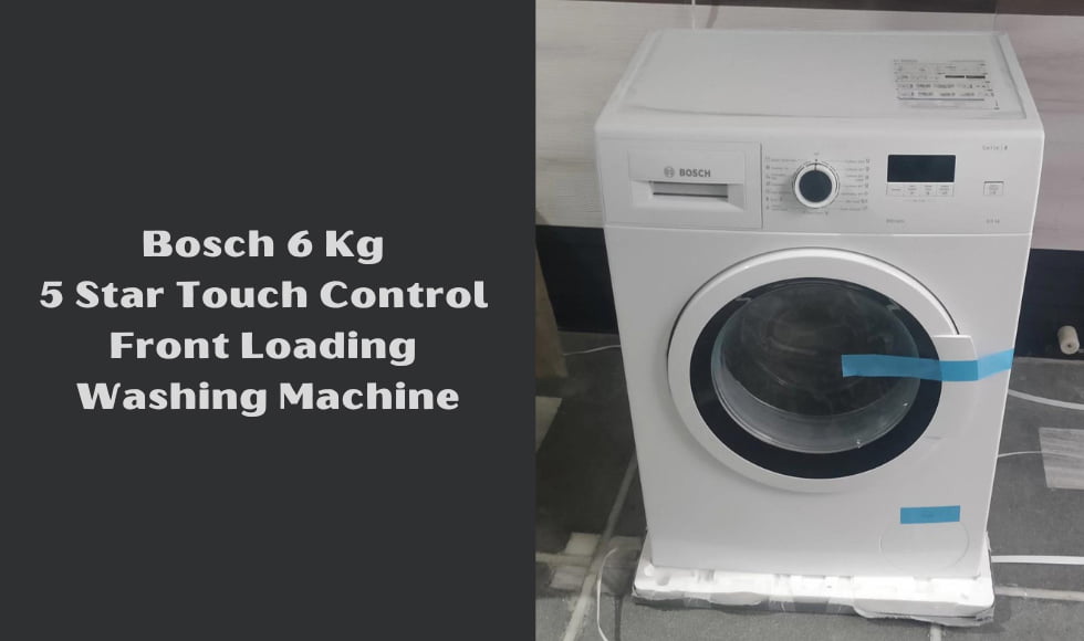 Bosch 6 Kg 5 Star Touch Control Front Loading Washing Machine